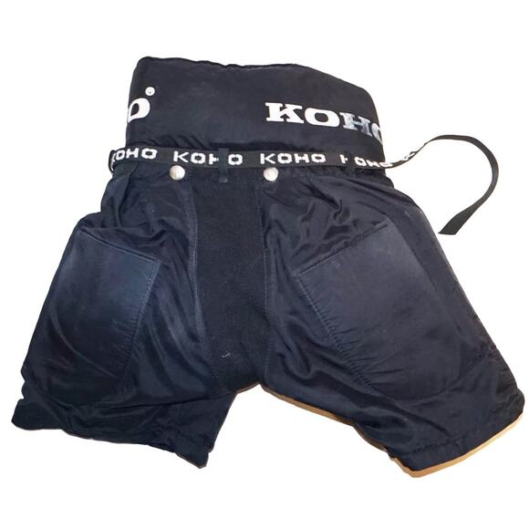 Vintage Koho Ultimate Padded Ice Hockey Black Pants- Junior Small 23"-25" - Picture 5 of 7